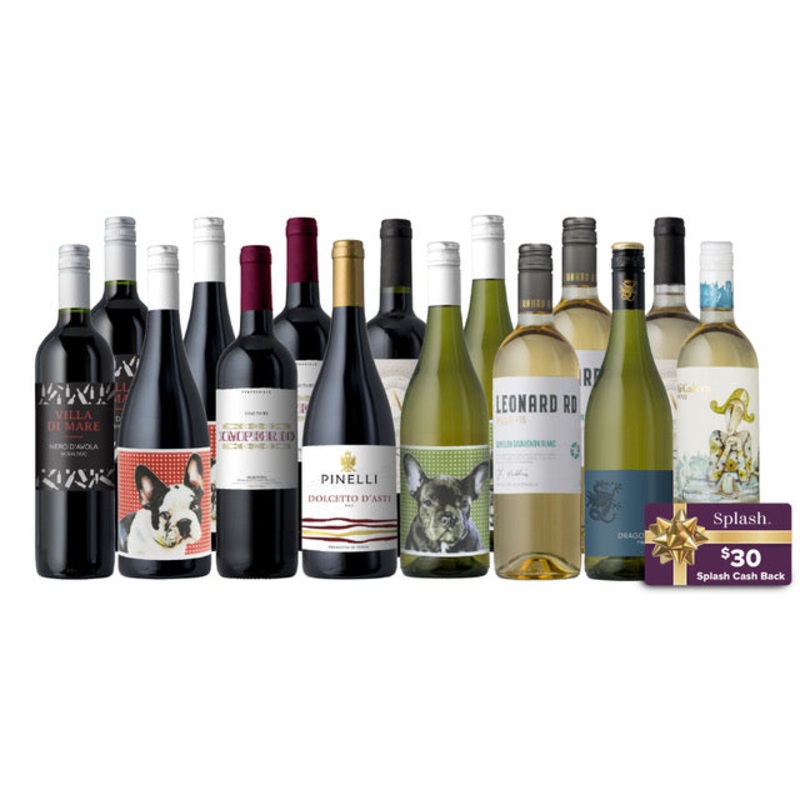 OVERSTOCK: $7.99 Wines + $30 Splash Cash Back!