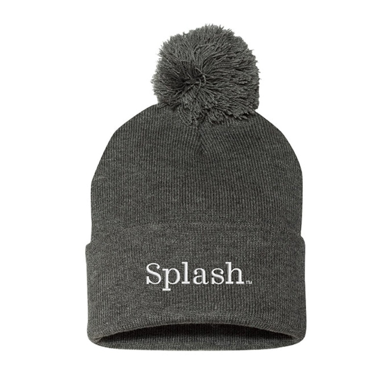 Splash Beanie – Heather Grey