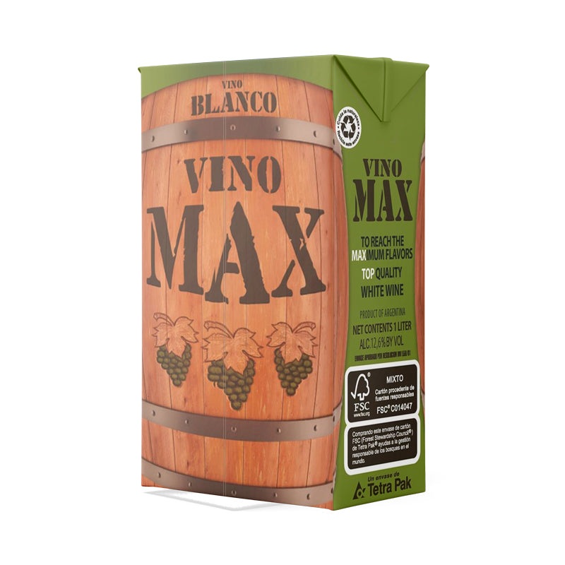 Vino Max Blanco Tetra 1L