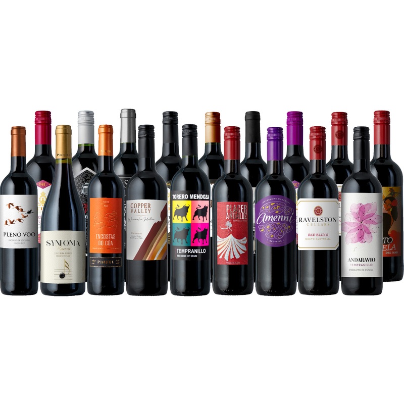 October’s Biggest Red Wine Sale EVER 18-Pack!