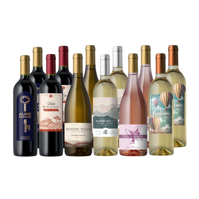 Vino Voyage Discovery Wine Set 12 Bottle Mixed