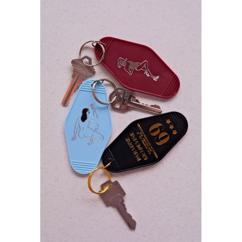 Motel Keychain|Black|Baby Blue|Maroon