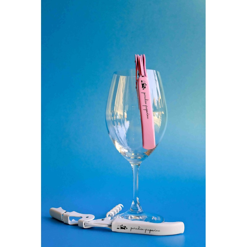 Paradise Grapevine Wine Key!|Pink|White|Chrome