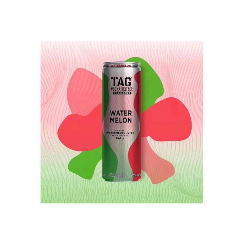 TAG Vodka Seltzer – Watermelon Basil, Maverick Distillery