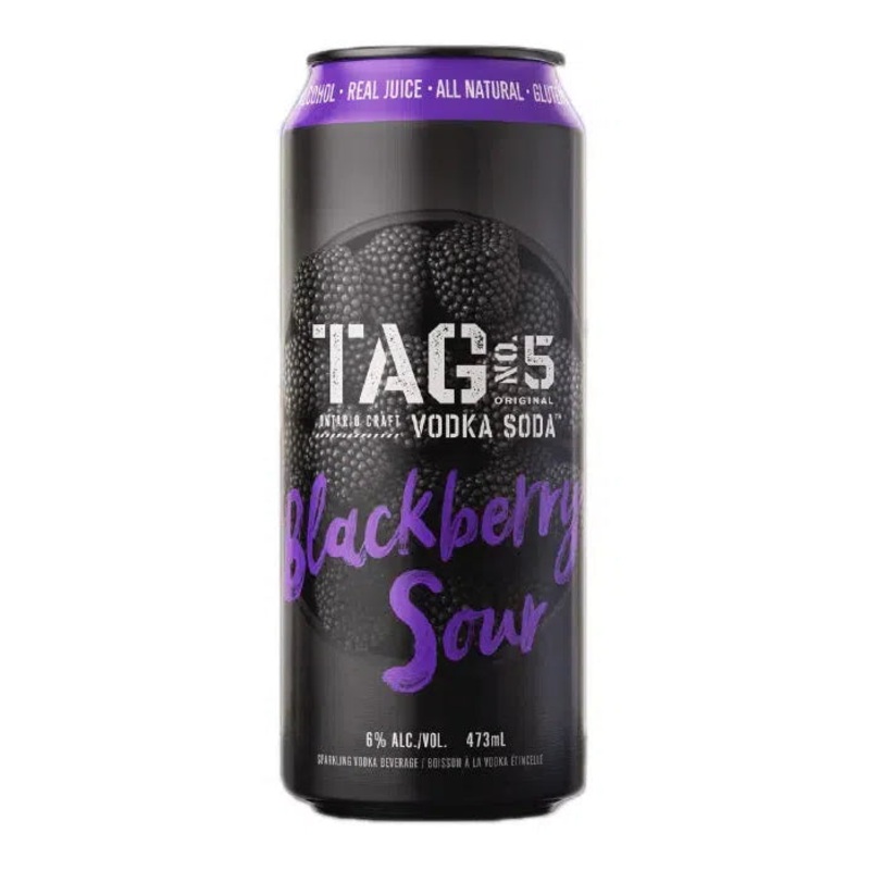 TAG Vodka Soda Blackberry Sour, Maverick Distillery