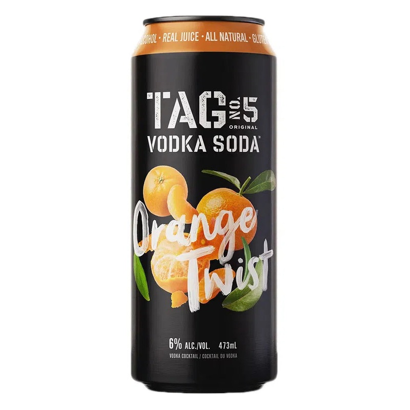 TAG Vodka Soda Orange Twist, Maverick Distillery