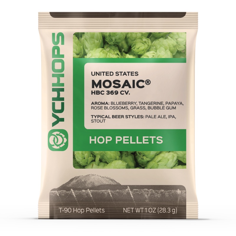 Mosaic Pellet Hops|1 oz|1 lb