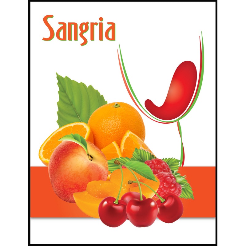 Sangria Wine Label