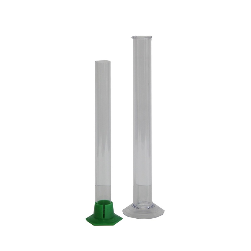 Test Jars|Plastic|Glass|Plastic w/ spouted top and screw off base