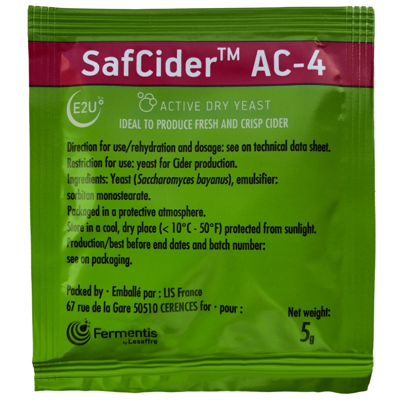 Fermentis SafCider AC-4 5g