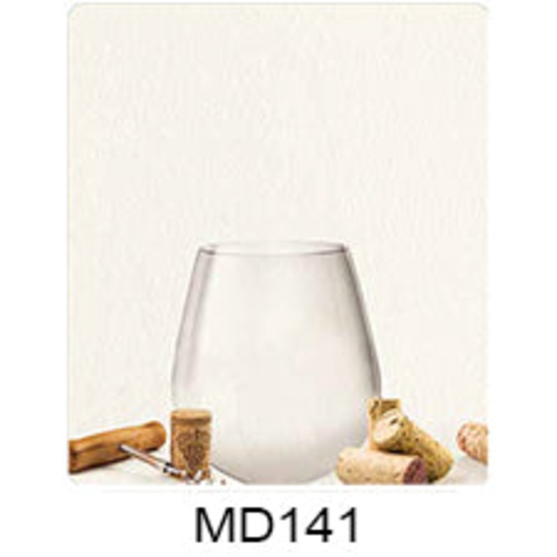 MD 141 Glass with Corks Custom Wine Labels Set of 30