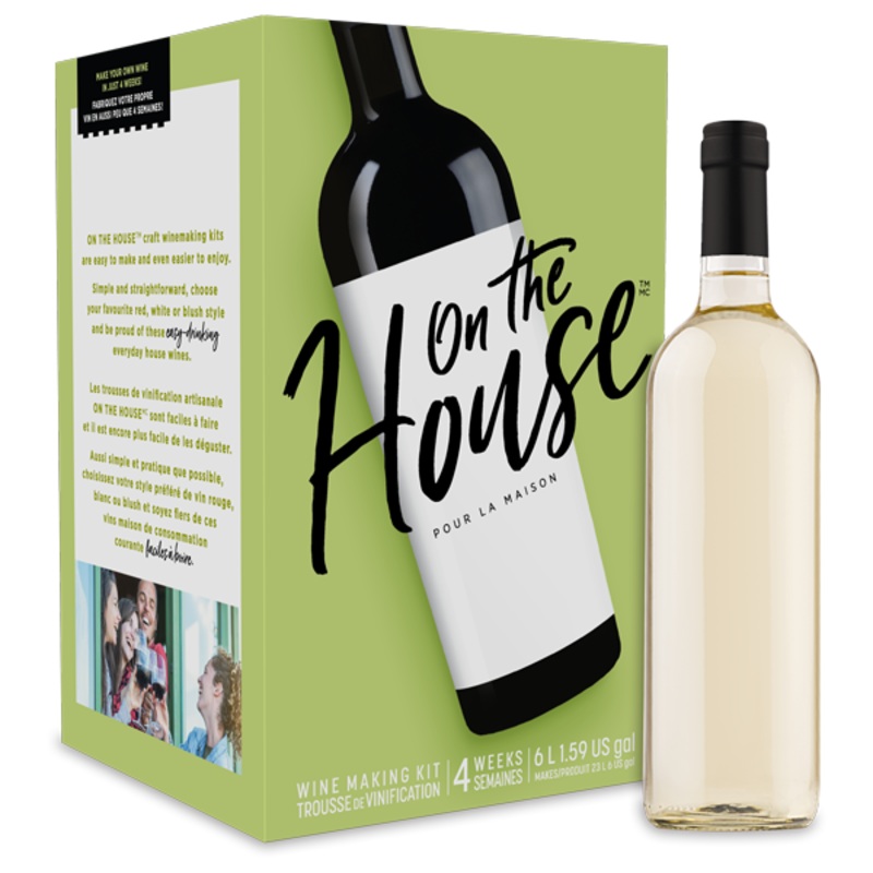 ON THE HOUSE CALIFORNIA WHITE 6L WINE KIT