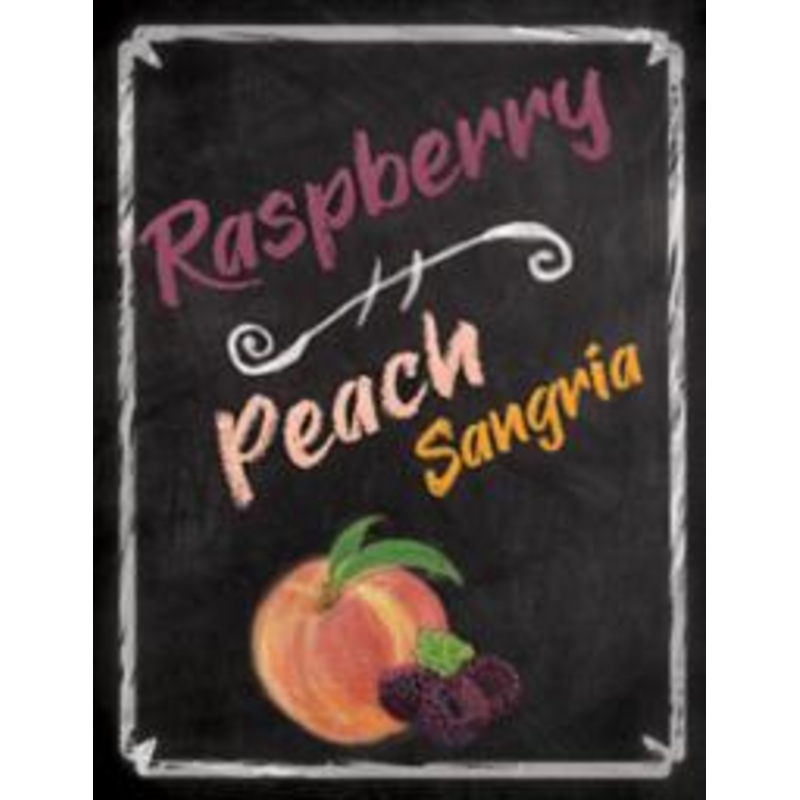 Raspberry Peach Wine Label