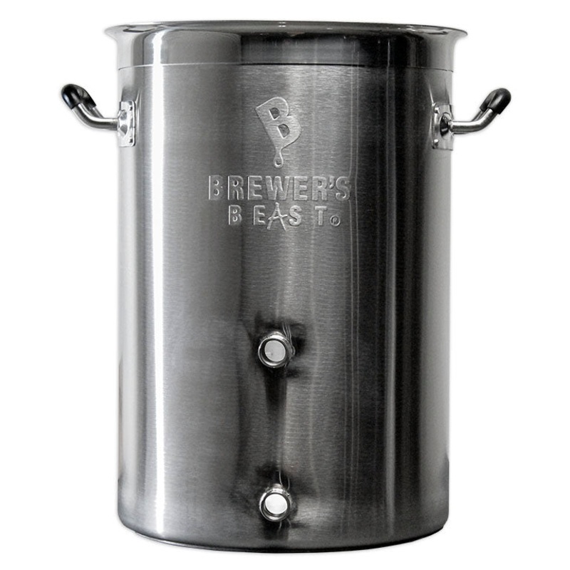 8 GALLON BREWER’S BEAST BREWING KETTLE W/ TWO PORTS