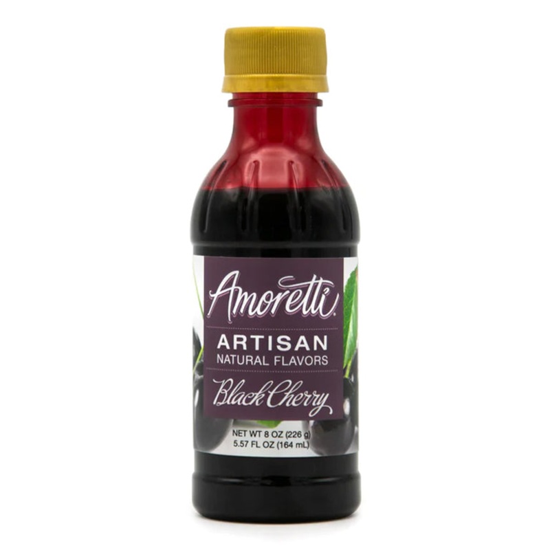 AMORETTI BLACK CHERRY ARTISAN FRUIT PUREE 8 OZ