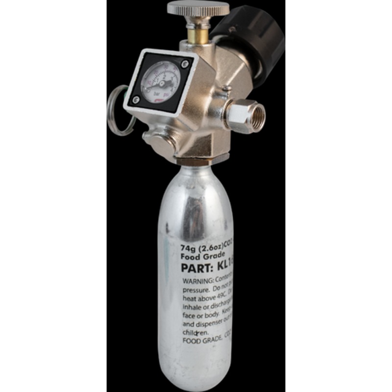 KegLand Core 360 Mini CO2 Regulator | Interchangeable Gas Outlet | Swappable Pressure Gauge | SodaStream Compatible