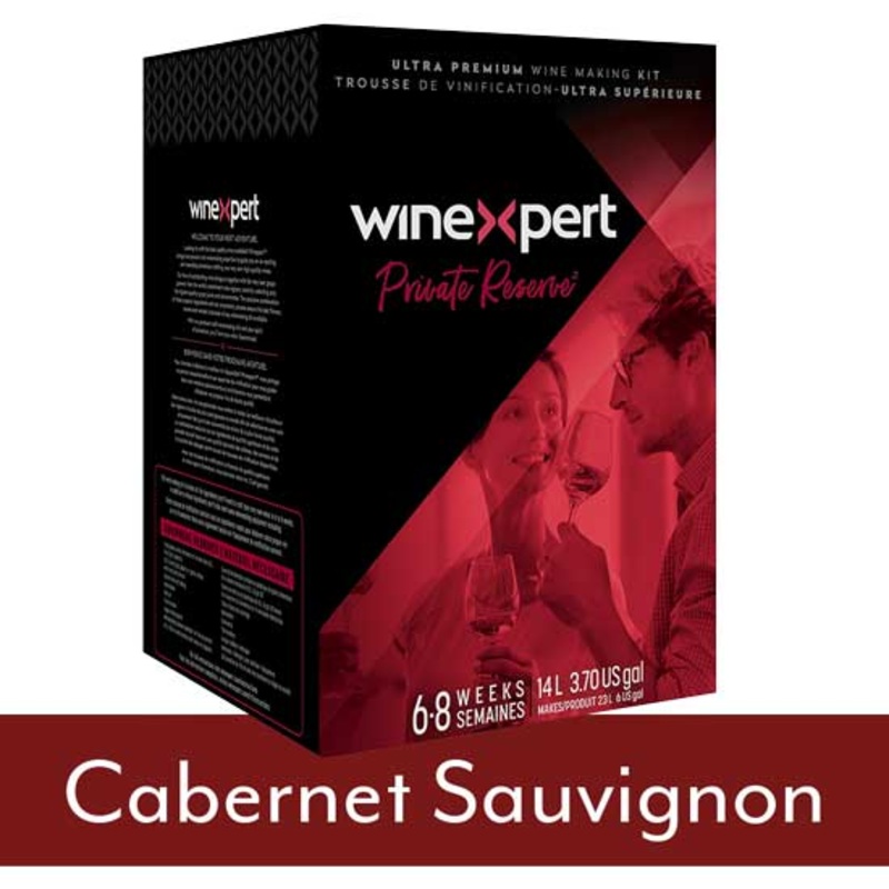 Winexpert Private Reserve Cabernet Sauvignon Red Wine Making Kit