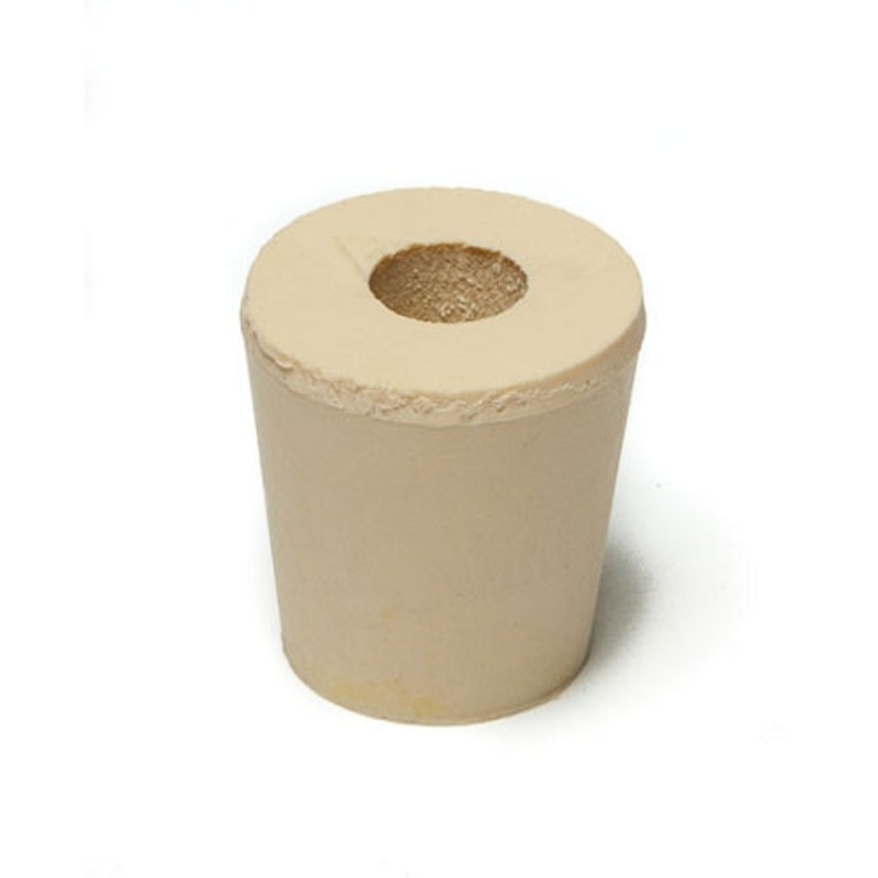 #3 Drilled Rubber Stopper Bung