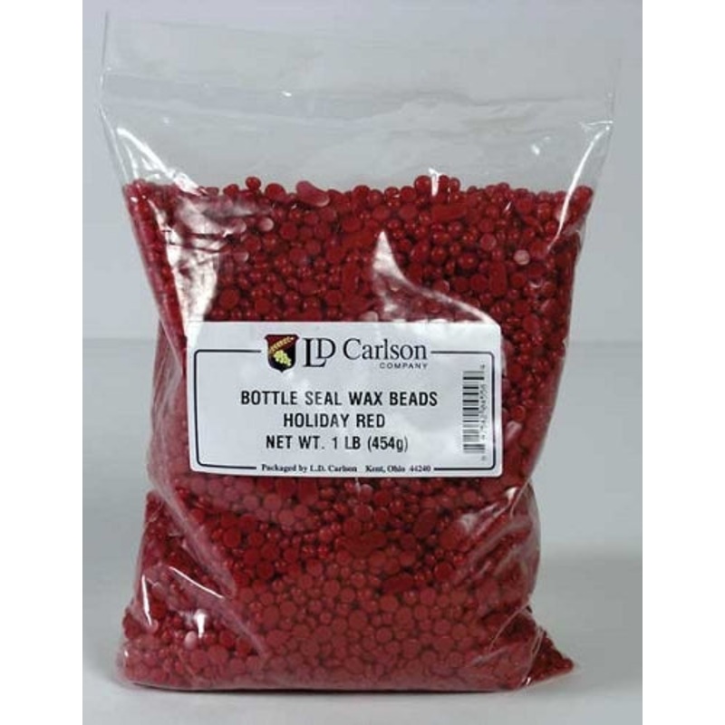 Bottle Seal Wax Beads – Holiday Red