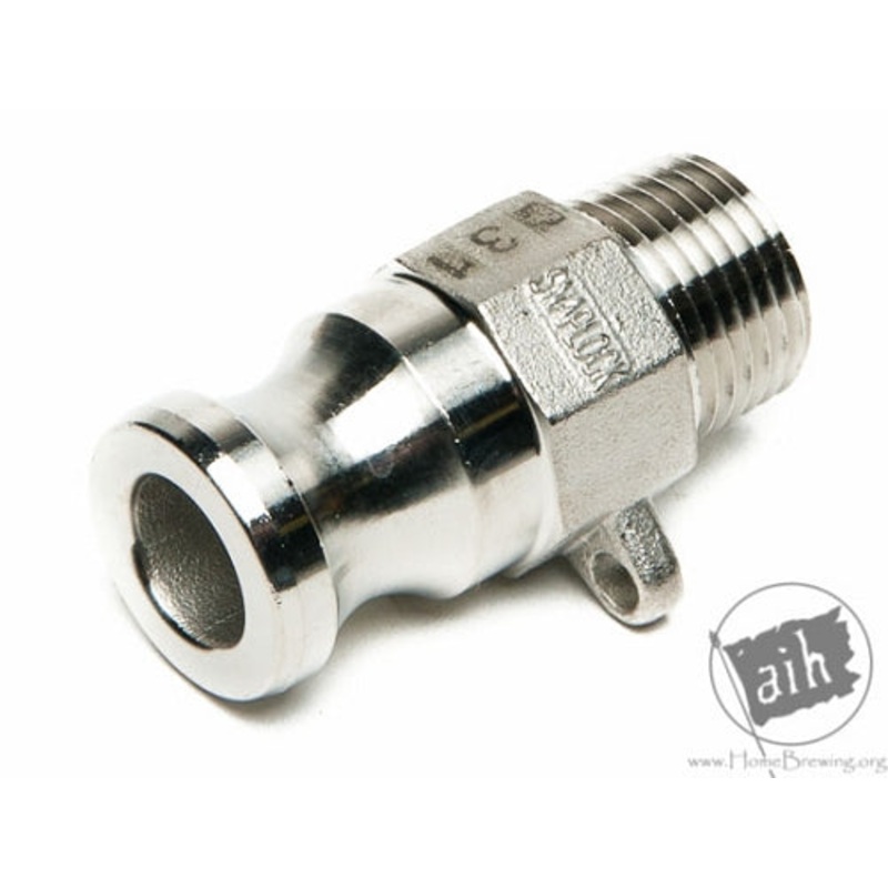 Pro Flow Dynamics 1/2 Type F Male Adapter, Male Thread
