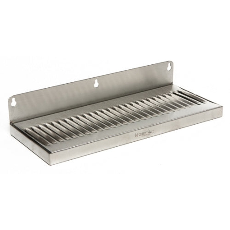 14 x 6 Stainless Steel Drip Tray w/ Back splash