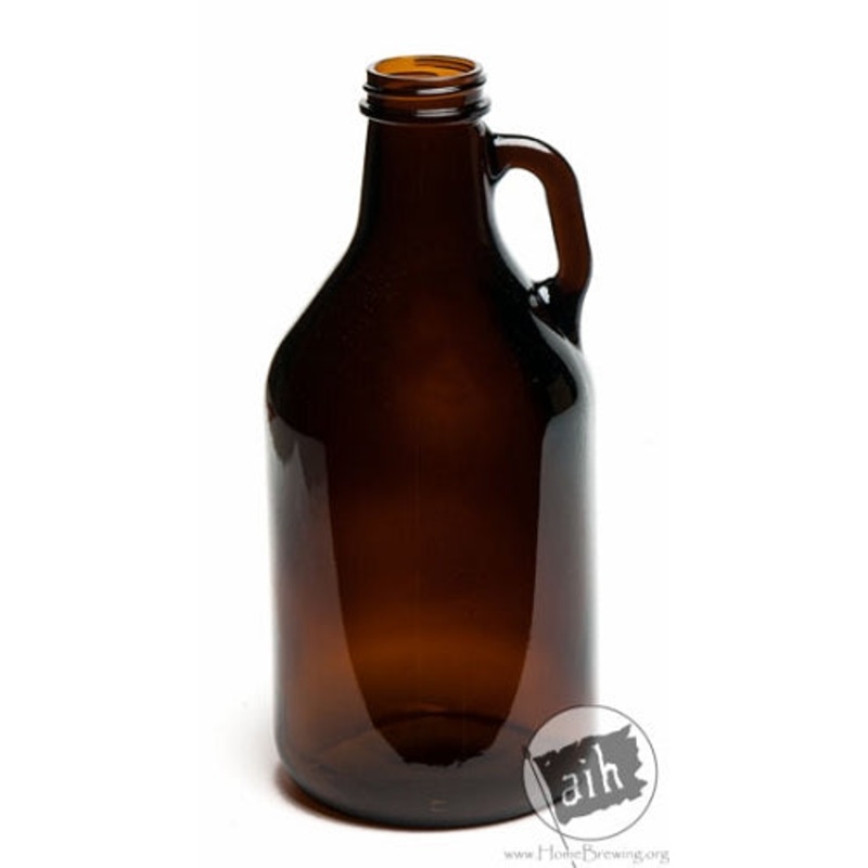 Amber 1/4 Gallon (32 oz) Glass Jug (single)