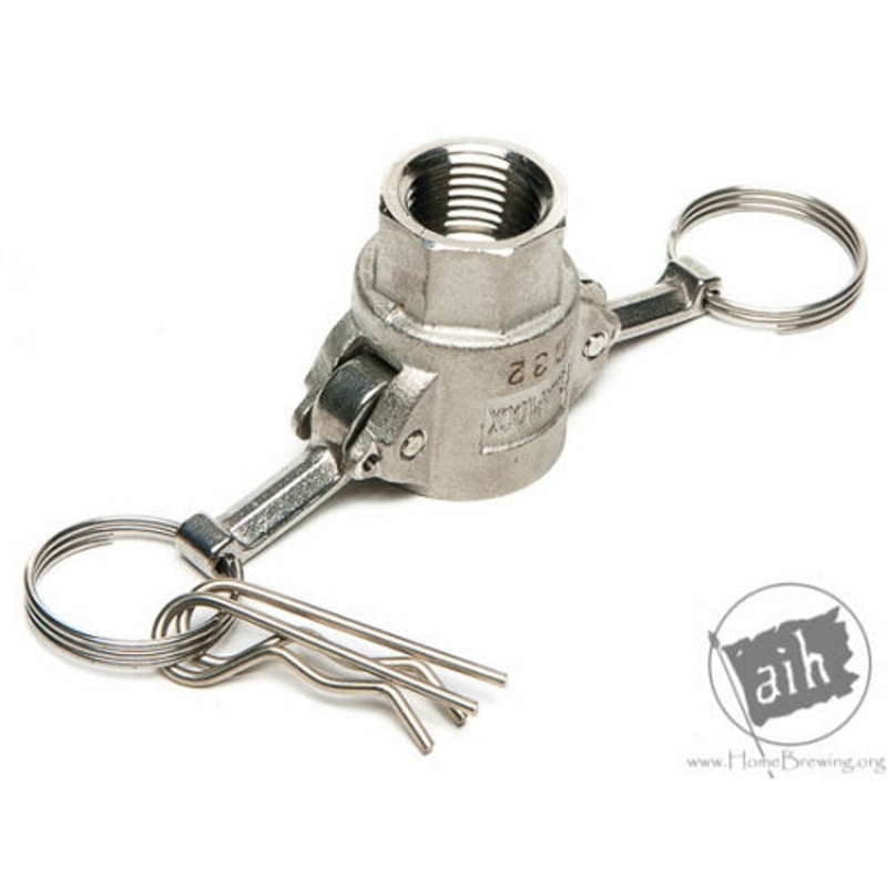 Pro Flow Dynamics 1/2 Type D Female Coupler, Female Thread