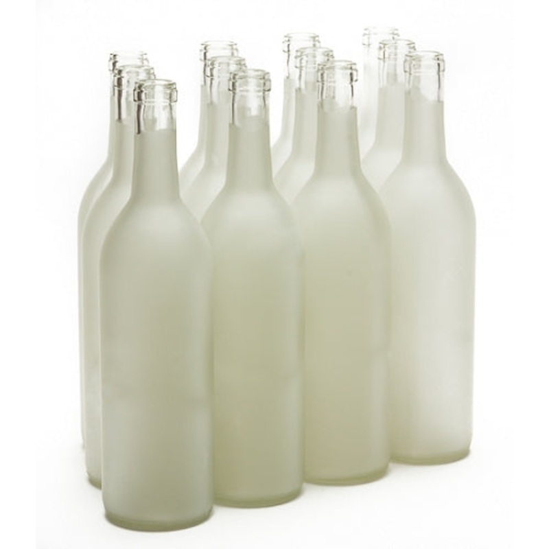 750 ML Bordeaux Frosted Wine Bottles (12/CASE)
