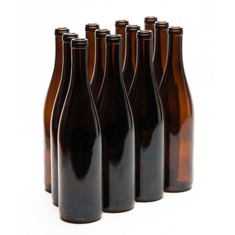 750 ML California Amber Hock Wine Bottles (12/CASE)