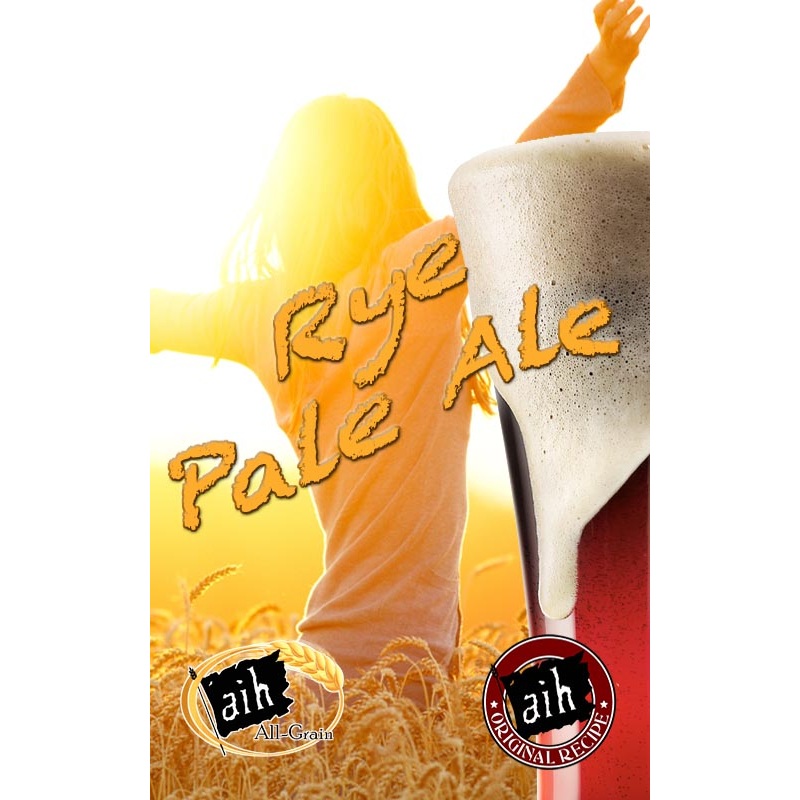 Rye Pale Ale All Grain Recipe|Crushed|Unmilled
