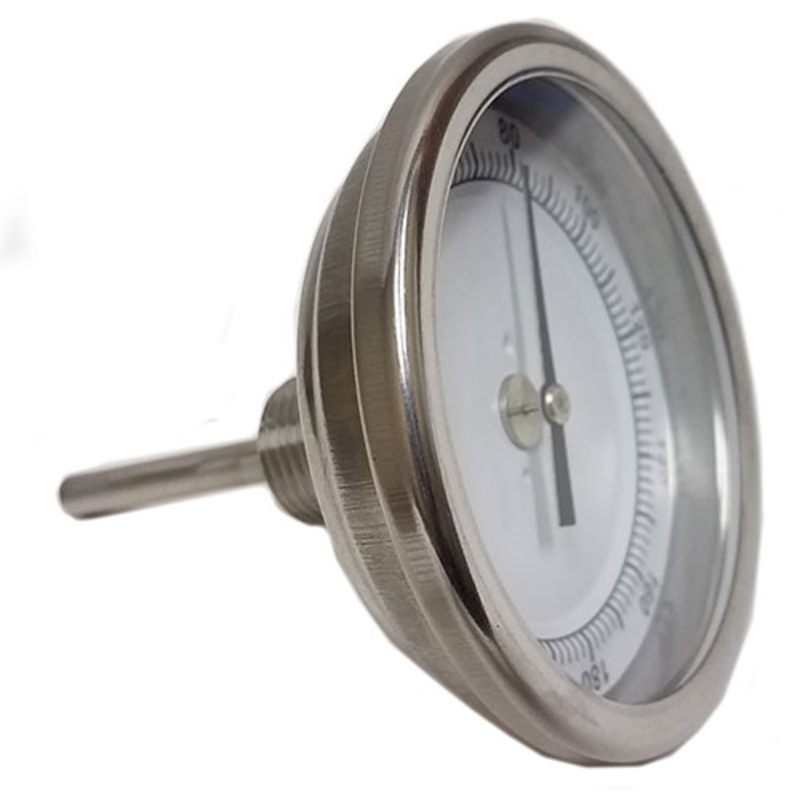 Brewing Thermometer 1/2 NPT with 2.5 Probe