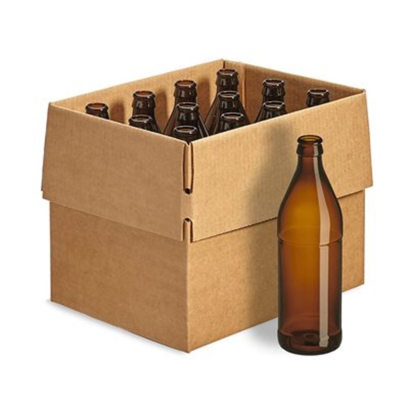 Glass Euro Bottle – 500 mL (Case of 12)