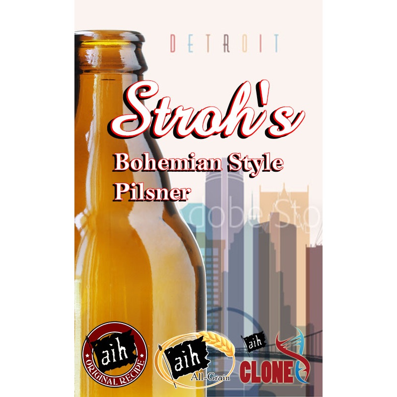 Stroh’s Bohemian Style Pilsner All Grain Clone