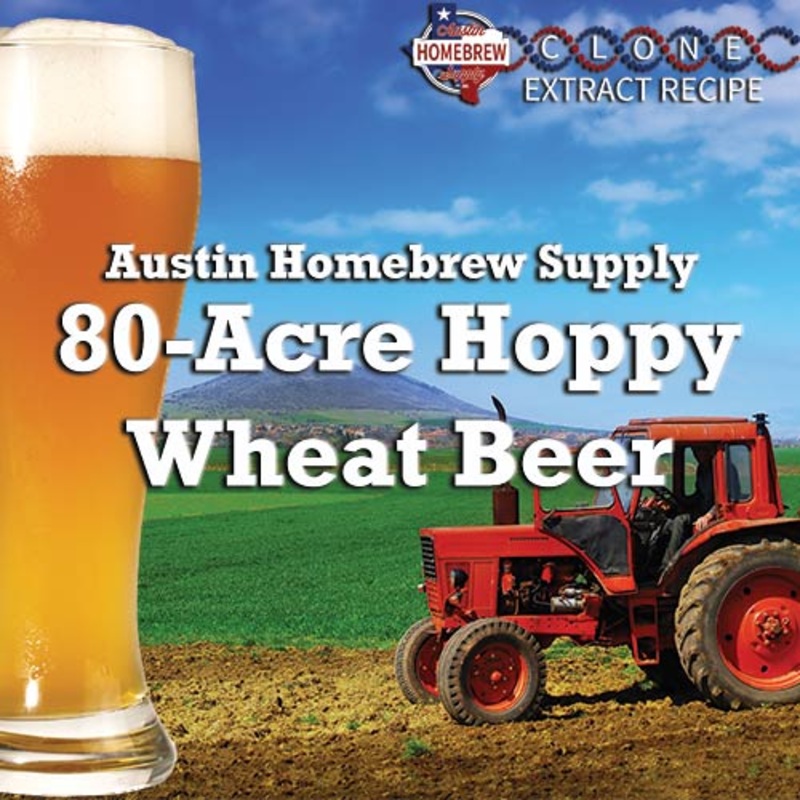 80-Acre Hoppy Wheat Beer Clone (6D) – EXTRACT Ingredient Kit