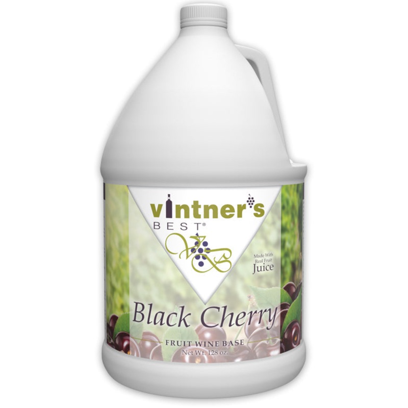 Vintner’s Best Black Cherry Fruit Wine Base 128 oz.
