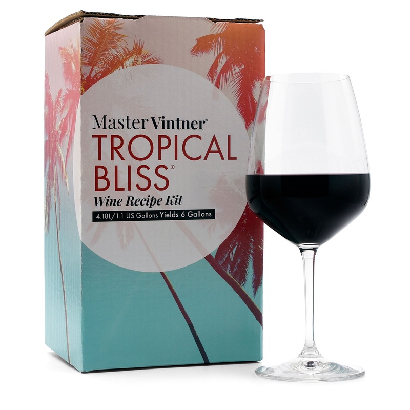 Raspberry Merlot Wine Kit – Master Vintner Tropical Bliss