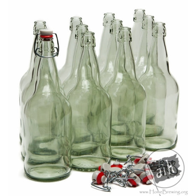 1 Liter Clear E.Z. Cap Bottles (Case of 12)