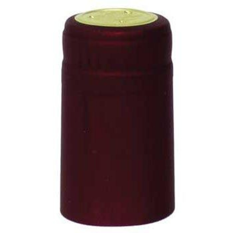 Burgundy Heat Shrink Capsules – 62 ct.