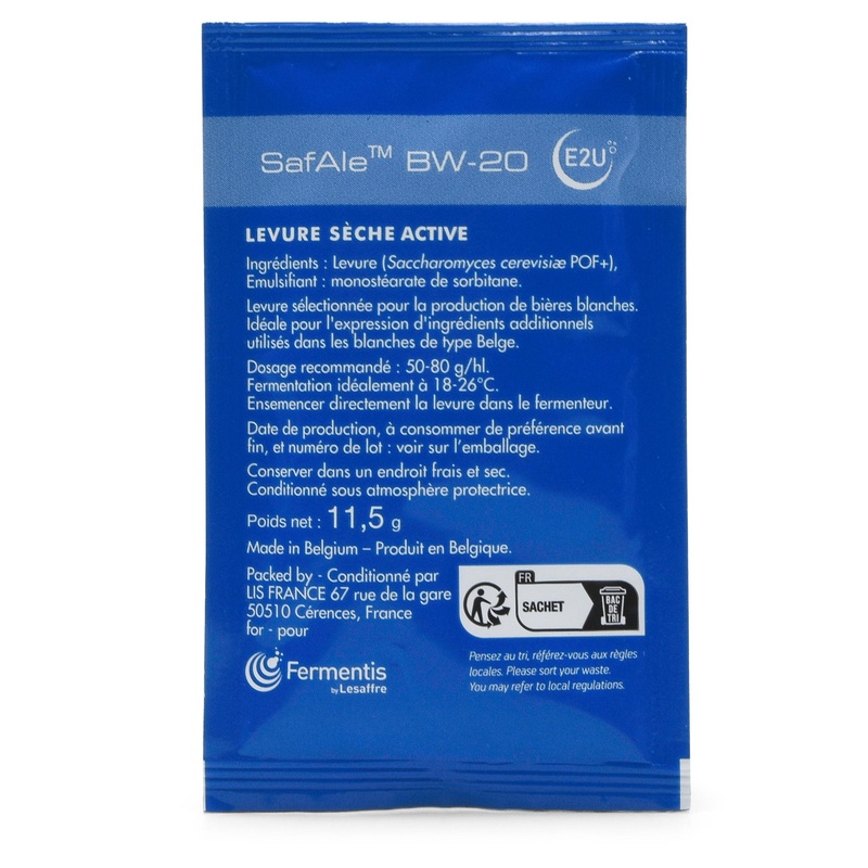 SafAle BW-20 Belgian Wheat Beer Dry Yeast – Fermentis