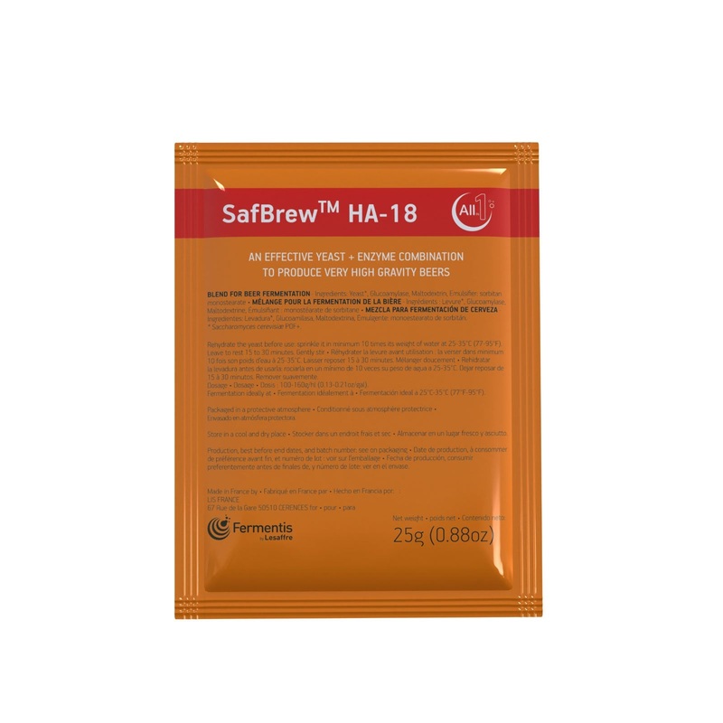 SafBrew HA-18 All in 1 Yeast and Enzyme – 25g