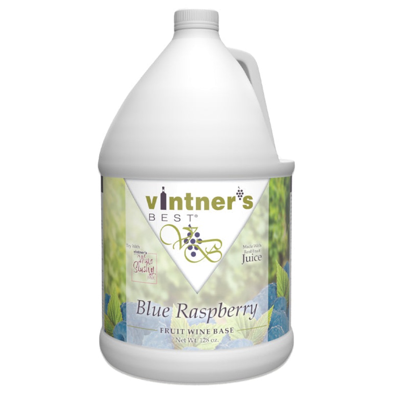 Vintner’s Best Blue Raspberry Fruit Wine Base 128 oz.