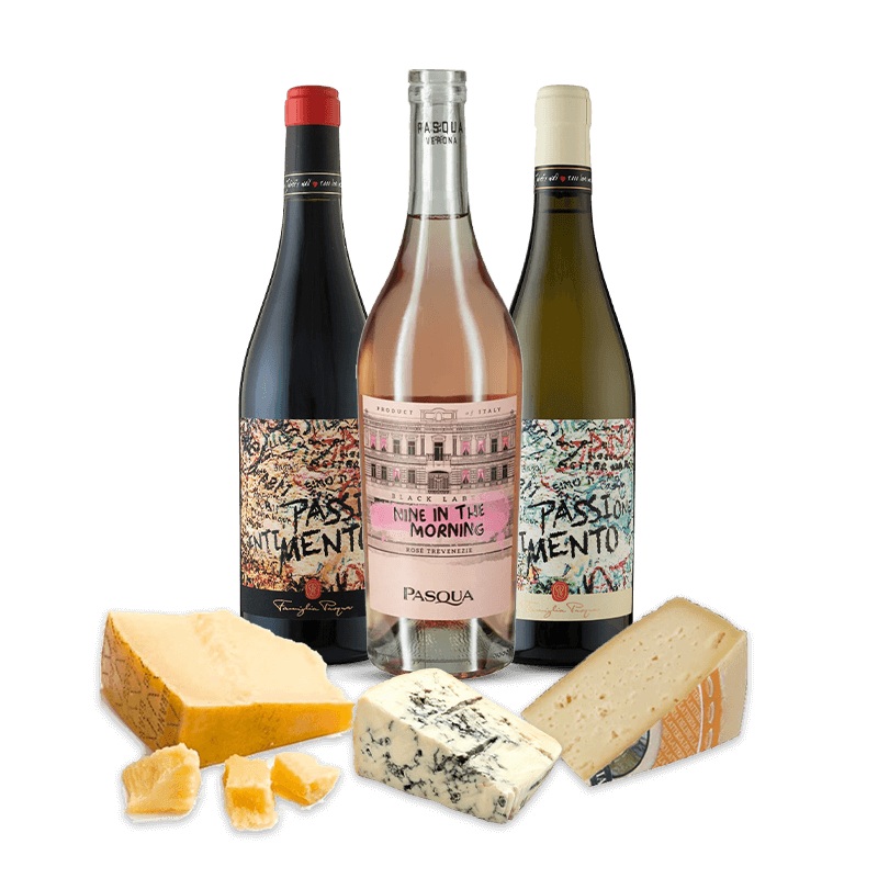Italian  Wine and Cheese Selection