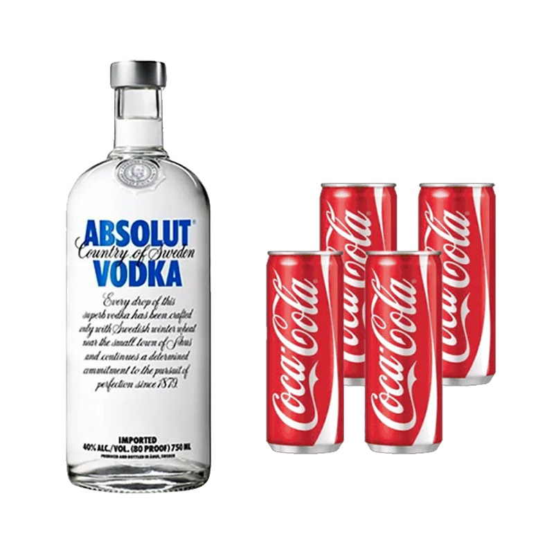 Absolut Vodka + Mixer
