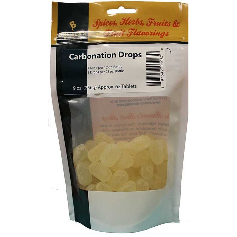 BREWERS BEST CARBONATION DROPS 9 OZ PACKAGE / APPROX 54 DROPS