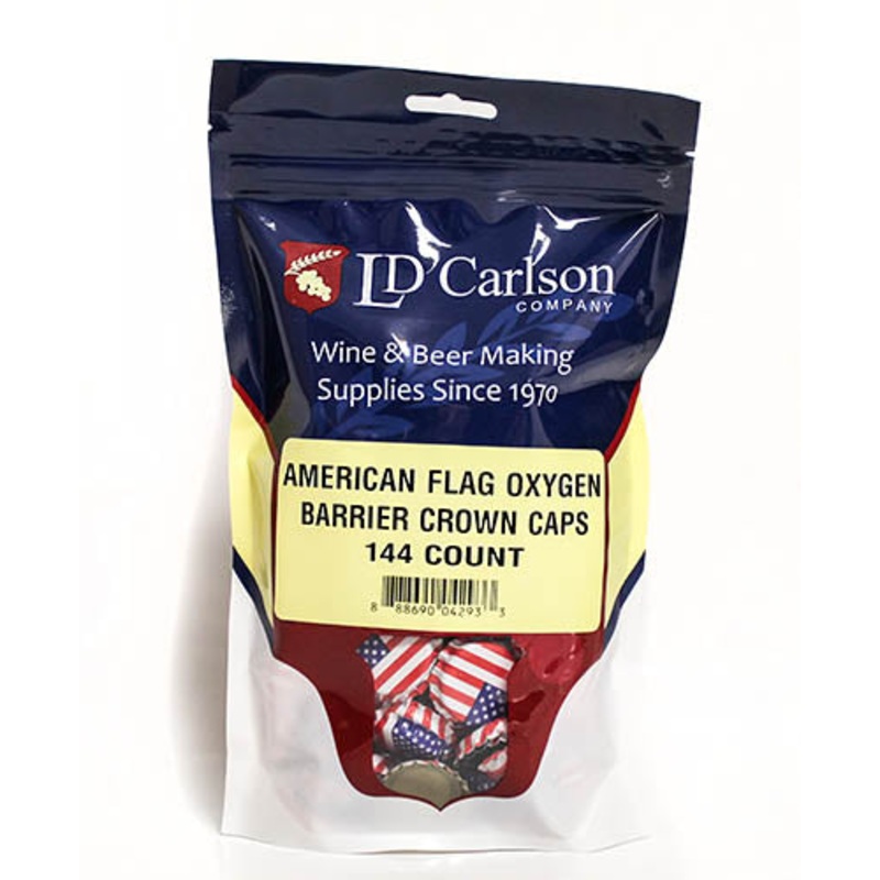 Crown Caps – American Flag (144ct)