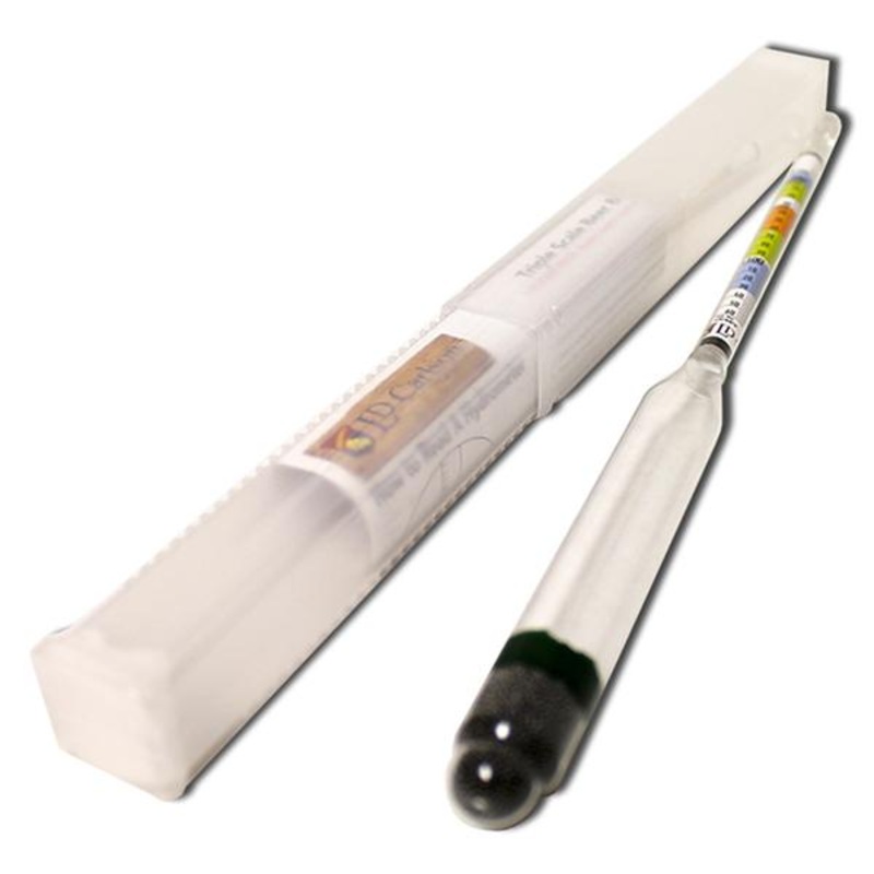 HYDROMETER – TRIPLE SCALE WITH HARD PACK CASE