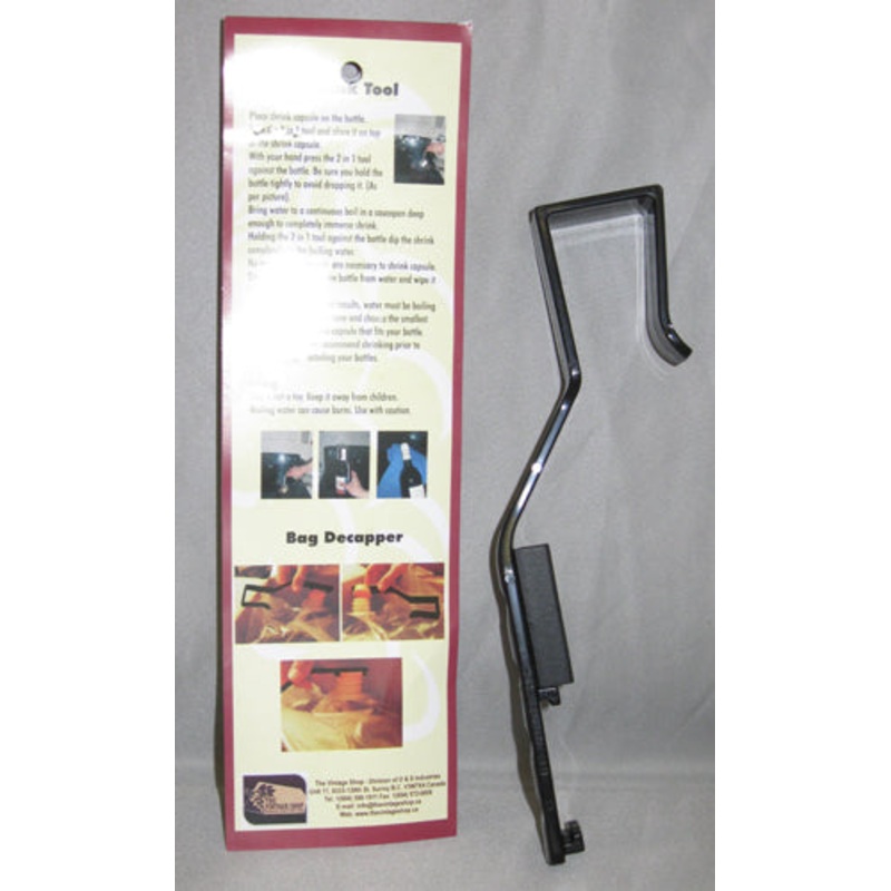 SHRINK TOOL/BAG DECAPPER COMBO
