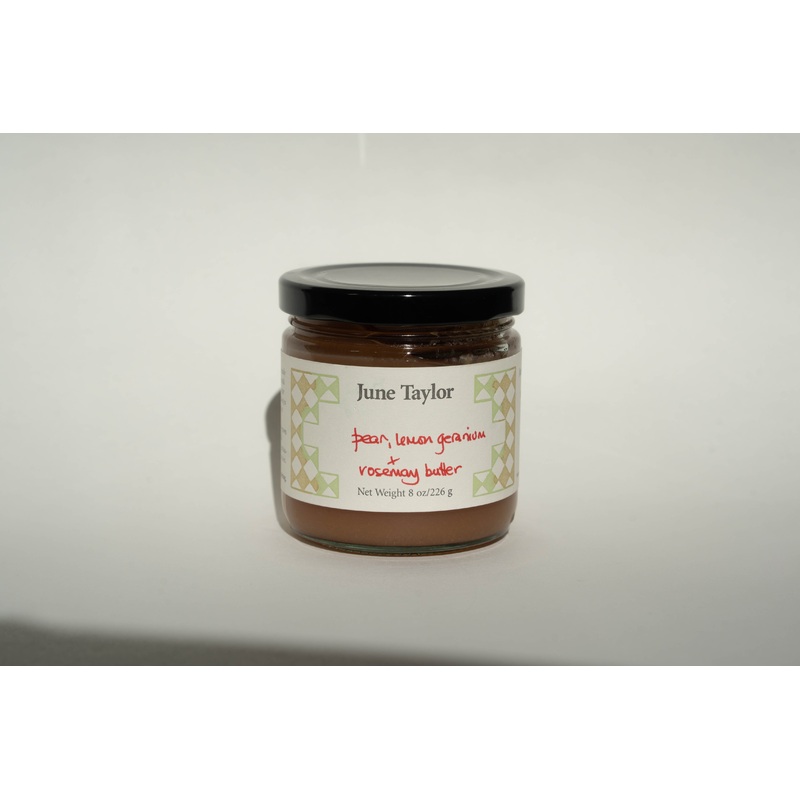 June Taylor Fox Hill Pear, Lemon Geranium, and Rosemary Preserve