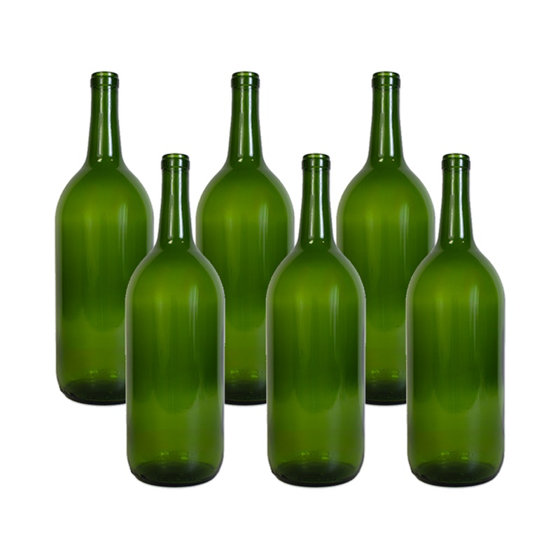 **PICK UP ONLY**     1.5 LITER MAGNUM GREEN CLARET WINE BOTTLES –  6/CASE or EACH