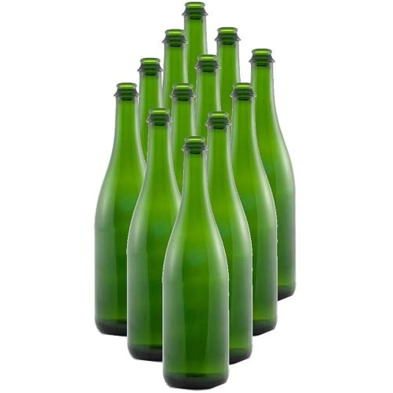 **PICK UP ONLY**   750mL CHAMPAGNE GREEN WINE BOTTLES 12/CASE OR EACH